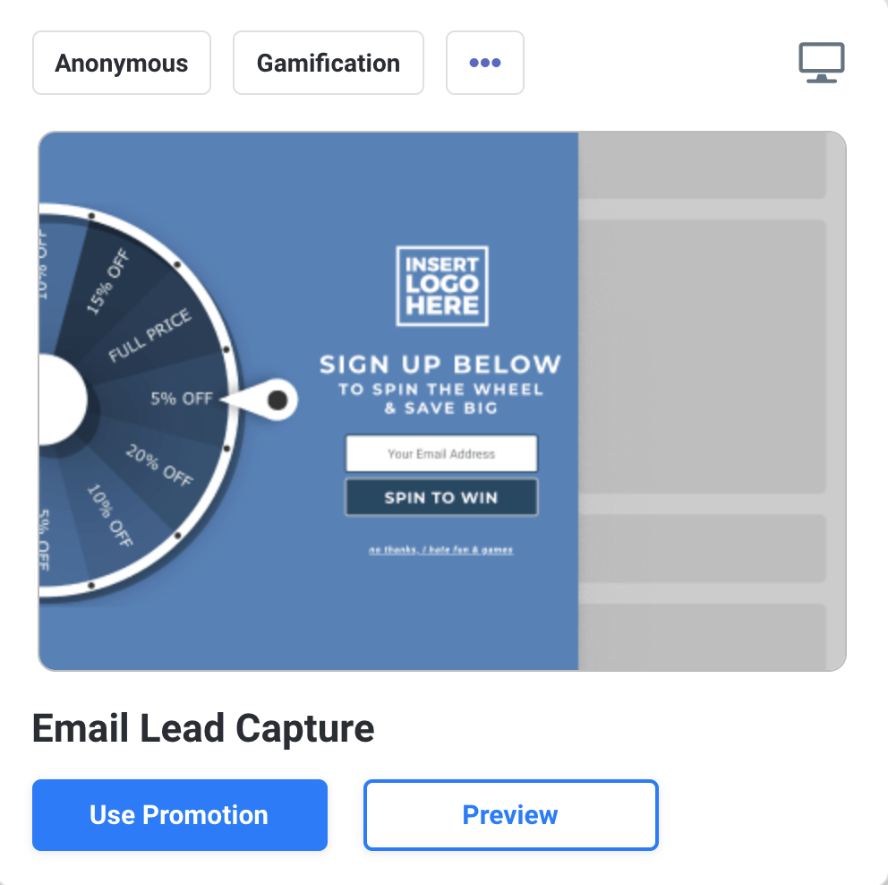 Full template option 