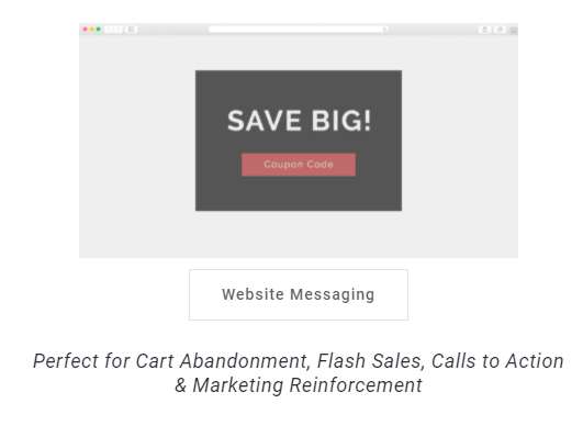 Website message promotion