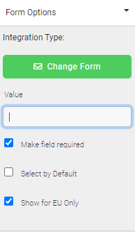 GDPR consent checkbox settings