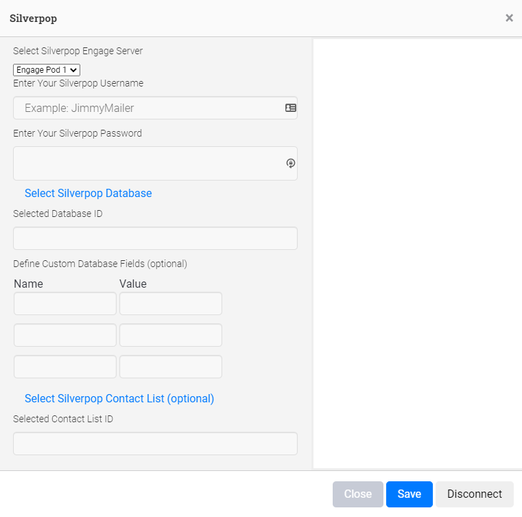 silverpop credentials