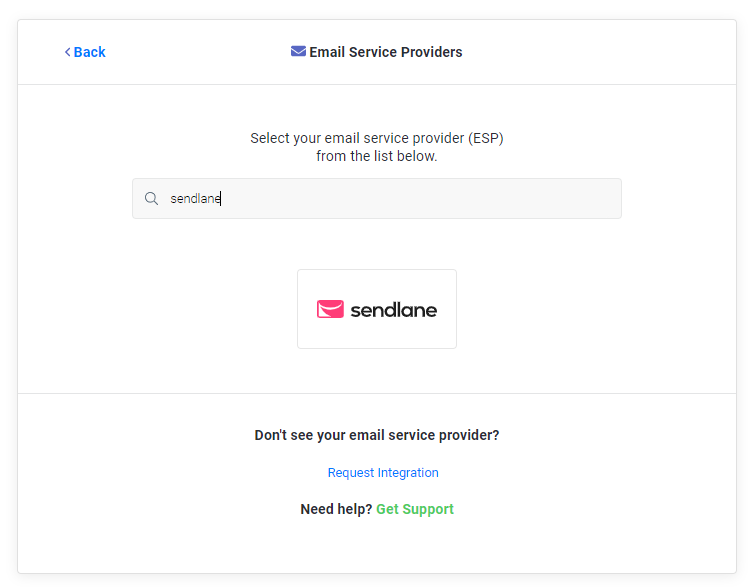 Search for sendlane