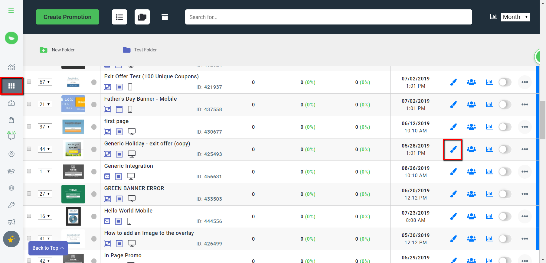 click the Paintbrush