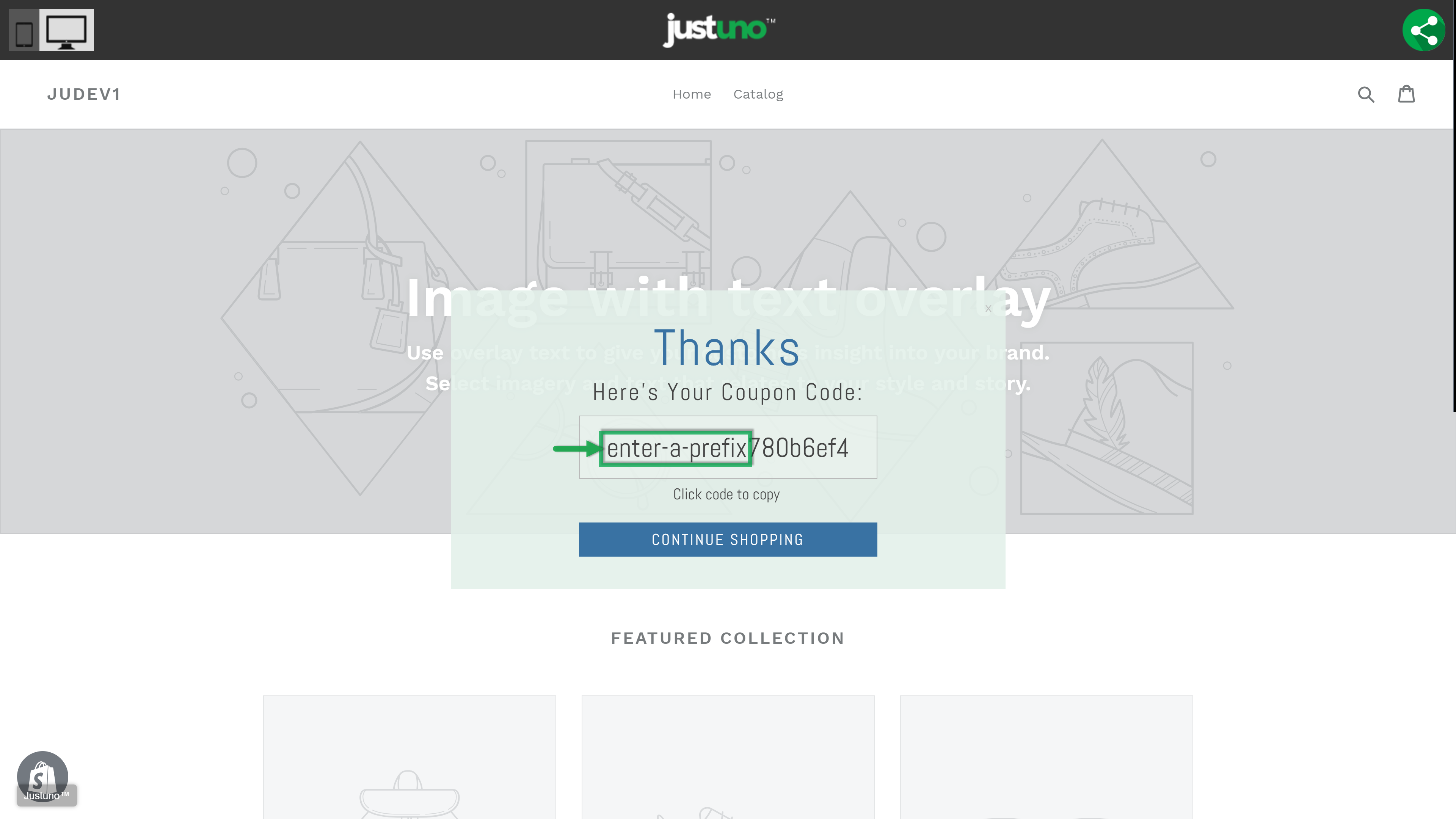 Test your coupon codes