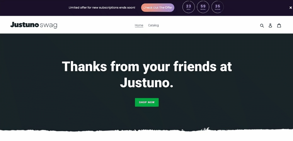 banner live test smartrr