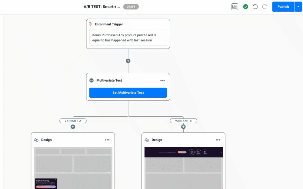 enrollment trigger update smartrr